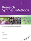 Research Synthesis Methods雜志封面